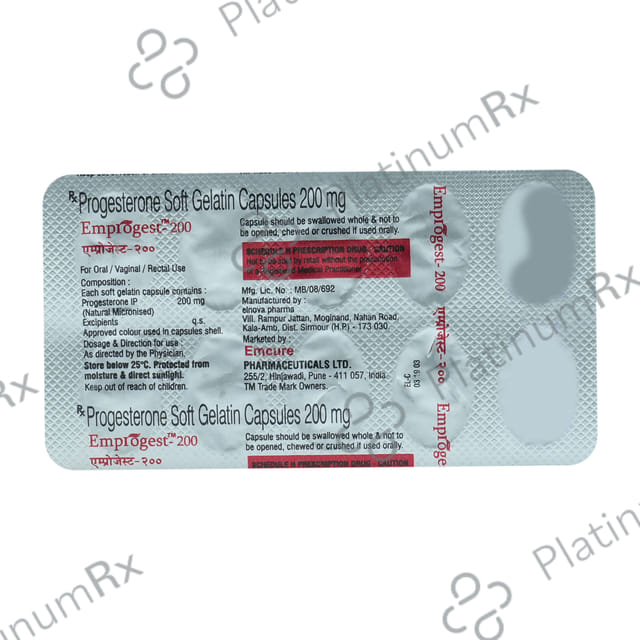 Emprogest 200 Soft Gelatin Capsule