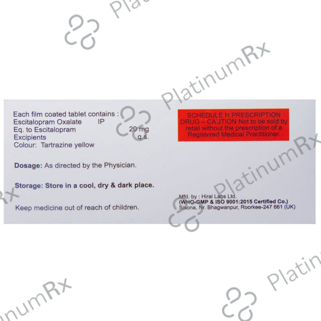 Glaridep 20mg Tablet 10s