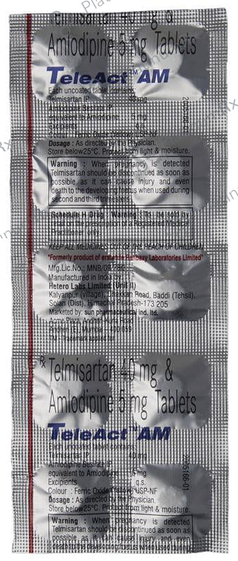 Teleact AM 5/40mg Tablet 10s