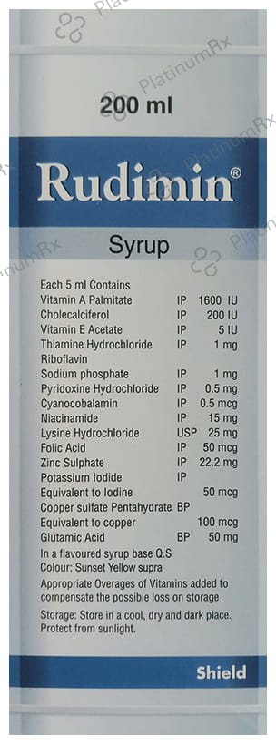 Rudimin Syrup 200ml