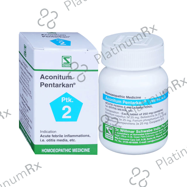 Dr Willmar Schwabe India Aconitum Pentarkan Tablet