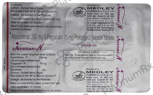 Acenac-N Tablet PR