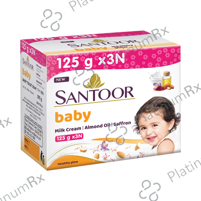 Santoor Baby Soap (125gm Each)
