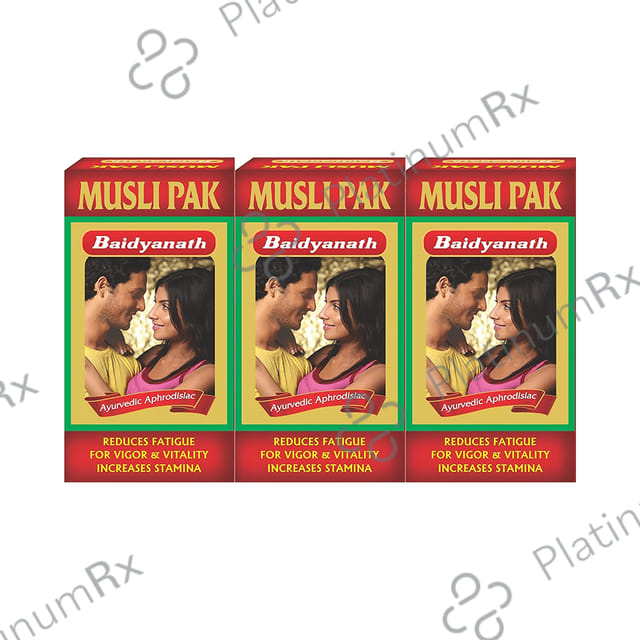 Baidyanath Musli Pak Reduces Fatigue & Increases Stamina Powder (100gm Each) 3 jar