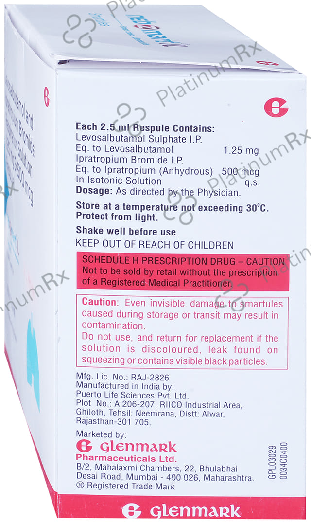 Nebzmart IL 1.25mg/500mcg Smartules Respules 8X2.5ml