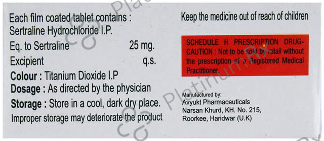 Cnsert 25mg Tablet