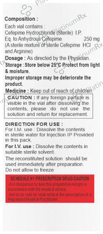 Critpime 250mg Injection