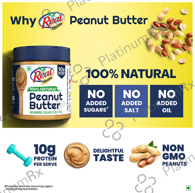 Real Health 100% Natural Peanut Butter Crunchy