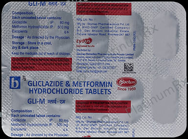 Gli-M 80/500mg Tablet 10s