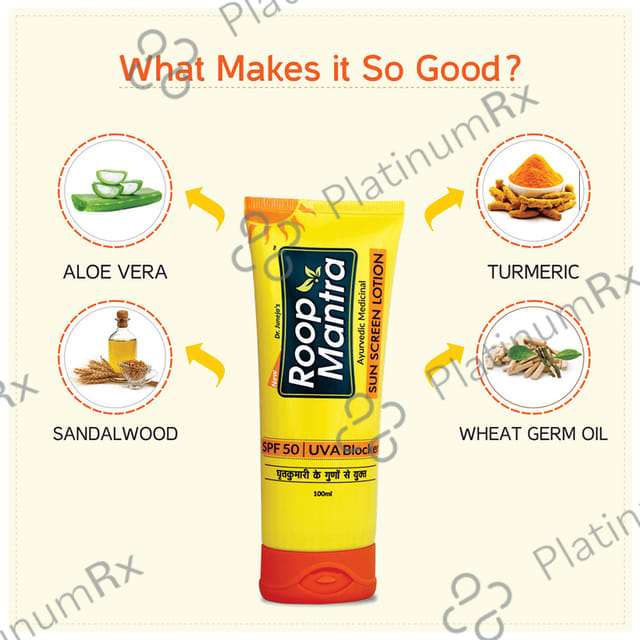 Roop Mantra Sun Screen SPF 50 Lotion 100ml