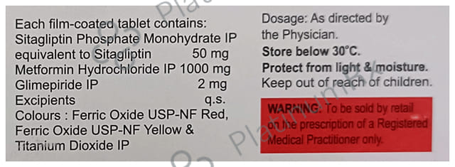 Diapride MS 2 Forte 2/50/1000mg Tablet 10s
