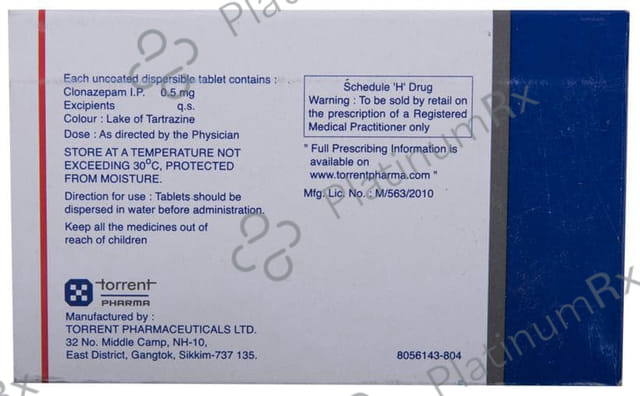 Clonotril 0.5mg Tablet 15s
