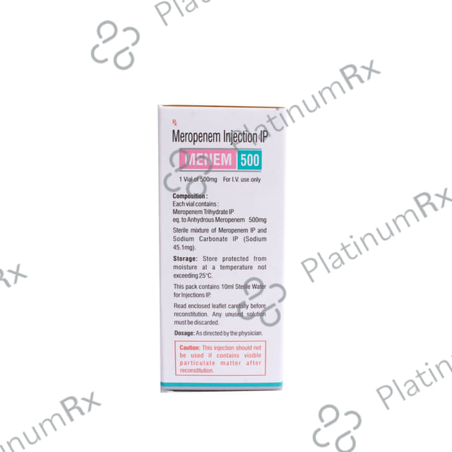 Menem 500mg Injection 1s