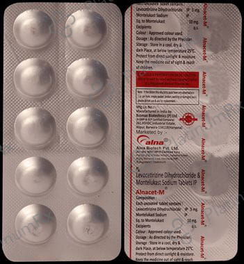Alnacet M 5/10mg Tablet 10s