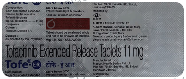 Tofe 11mg ER Tablet 10s