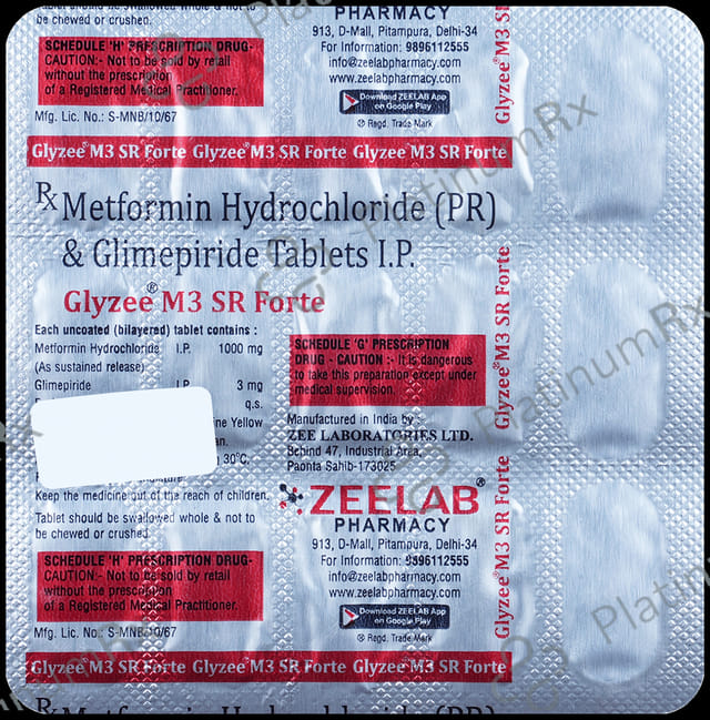 Glyzee M 3 SR Forte Tablet