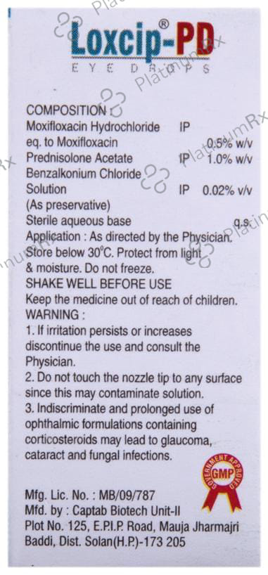 Loxcip-PD Eye Drop