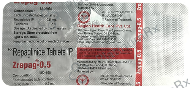 Zrepag 0.5mg Tablet