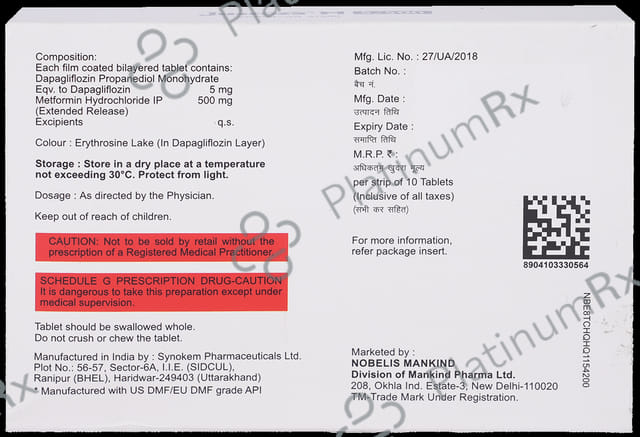 Justoza M 5/500mg Tablet ER 10s