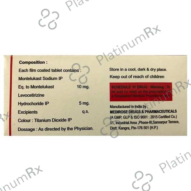 Quad Mont 5/10mg Tablet 10s