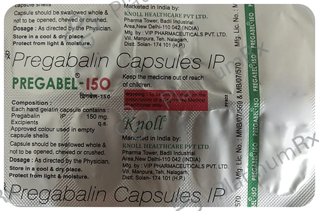 Pregabel 150mg Capsule