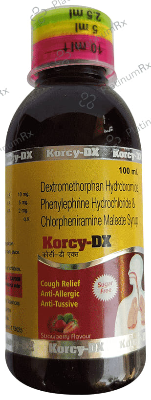 Korcy-DX Syrup Strawberry Sugar Free