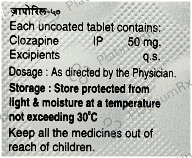 Zaporil 50mg Tablet 10s