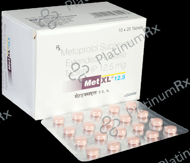 Met XL ER 12.5mg Tablet 20s