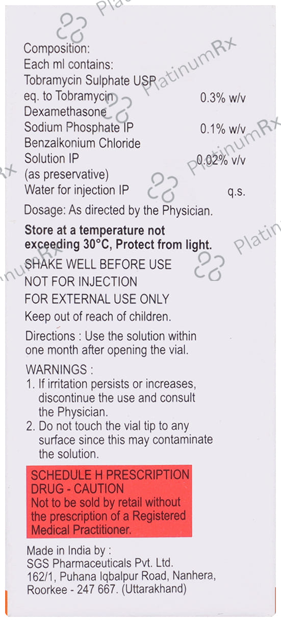 Tobraject D Eye Drop 10ml