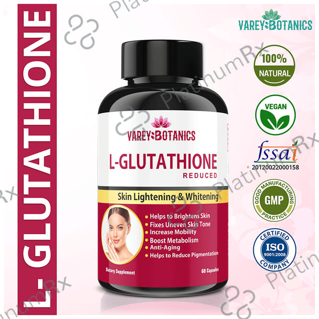 Varey Botanics L-Glutathione (Reduced) for Healthy Skin - Capsule