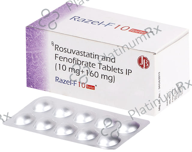 Razel F10 Forte 160/10mg Tablet 10s