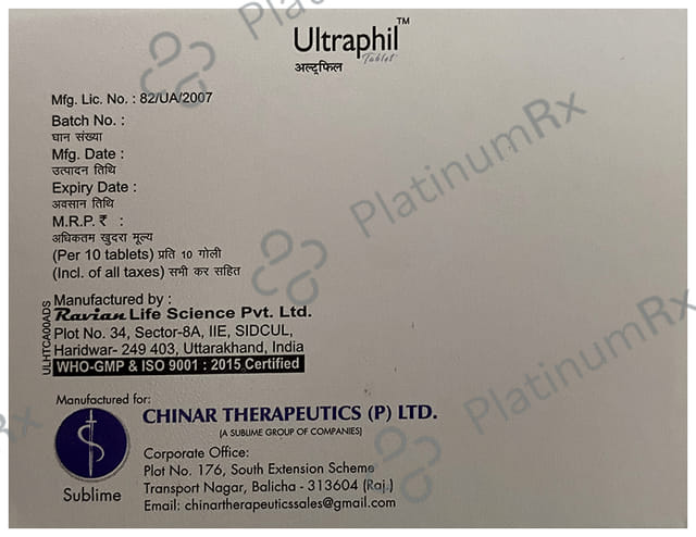 Ultraphil Tablet