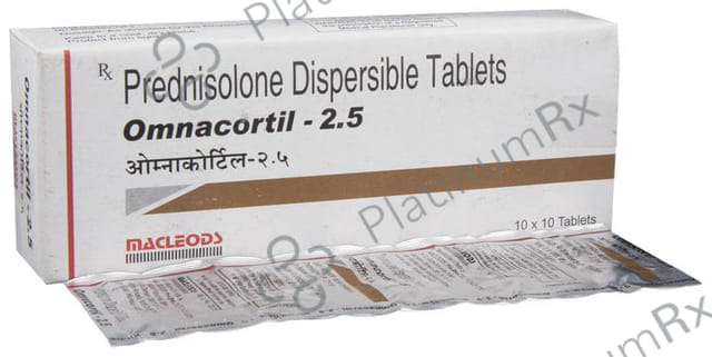 Omnacortil 2.5mg Tablet DT 10s
