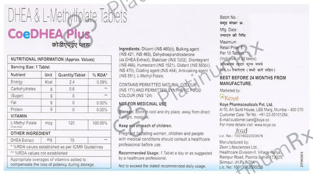 Coedhea Plus Nutraceutical Tablet