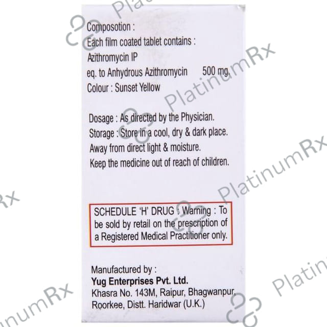 Aziyug 500mg Tablet 3s