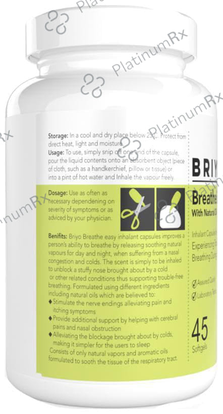Briyo BreatheEase Softgel for Trouble-Free Breathing During Common Cold