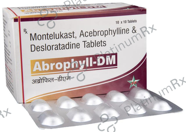 Abrophyll DM 200/5/10mg Tablet 10s