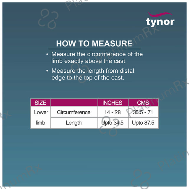 Tynor C16 Cast Cover for Leg Universal 1s