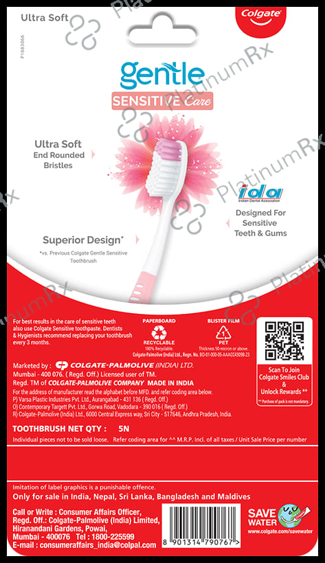 Colgate Gentle Sensitive Care Toothbrush Ultra Soft