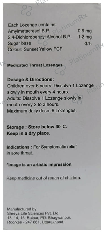 Healtuss Orange Lozenges 10s