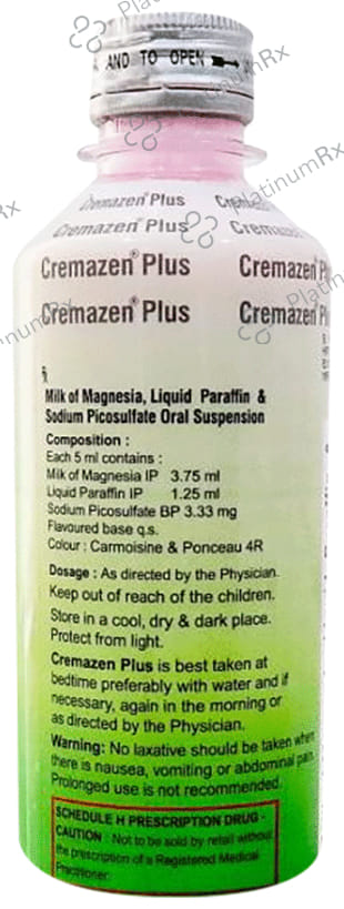 Cremazen Plus Mint Flavour Sugar Free Suspension 225ml