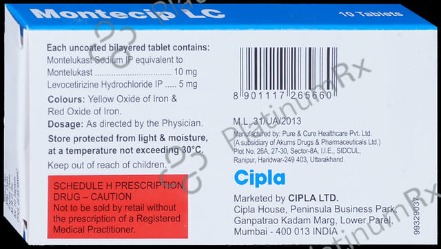Montecip LC 5/10mg Tablet 10s