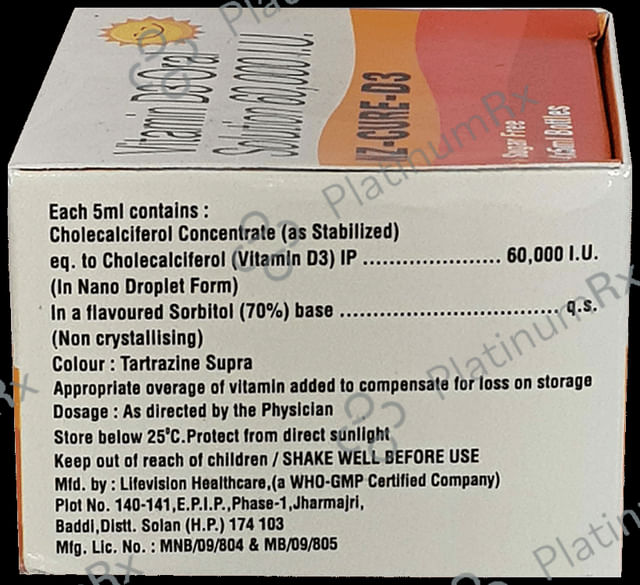NZ-Cure-D3 Oral Solution Sugar Free
