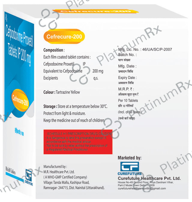 Cefrecure 200 Tablet