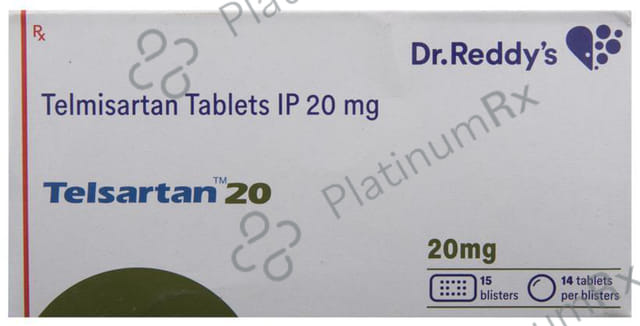 Telsartan 20mg Tablet 14s