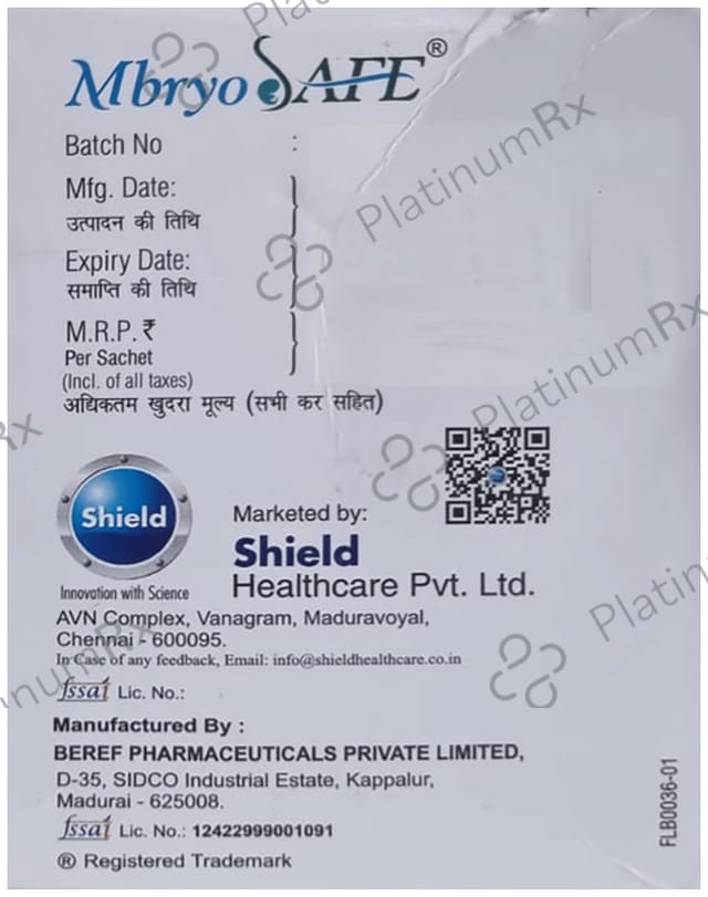 Mbryosafe 3000/400mg Orange Sachet 7gm