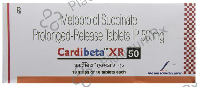 Cardibeta XR 50mg Tablet 10s