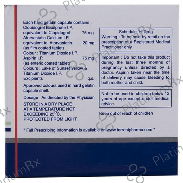 Deplatt CV 20/75/75mg Capsule 10s