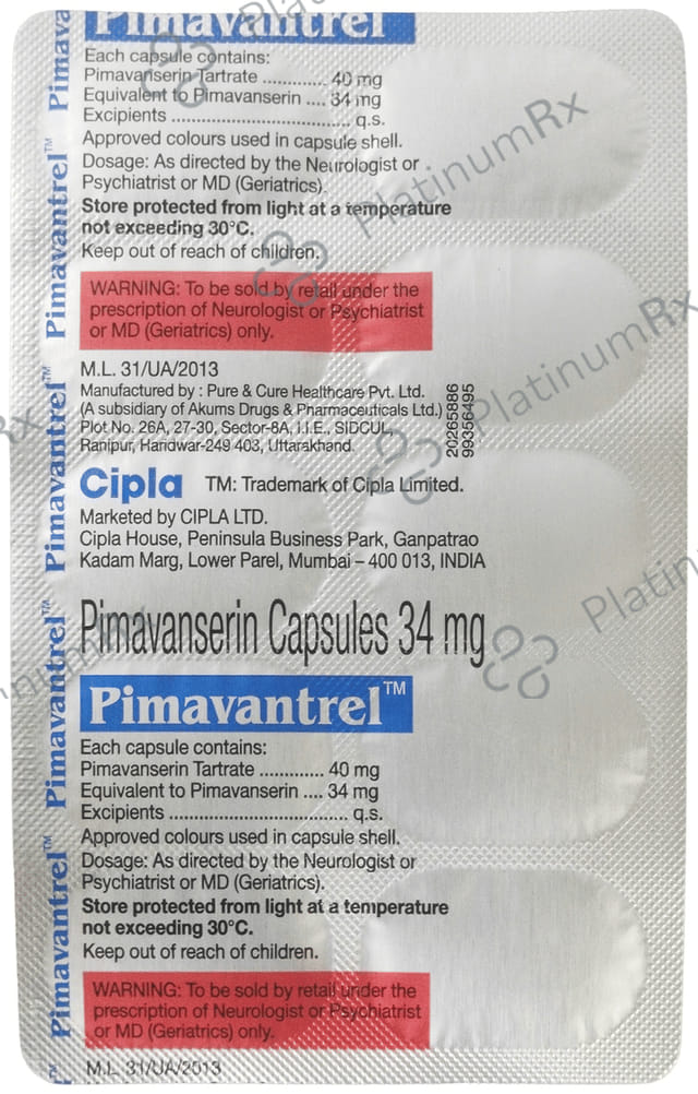 Pimavantrel Capsule 10s