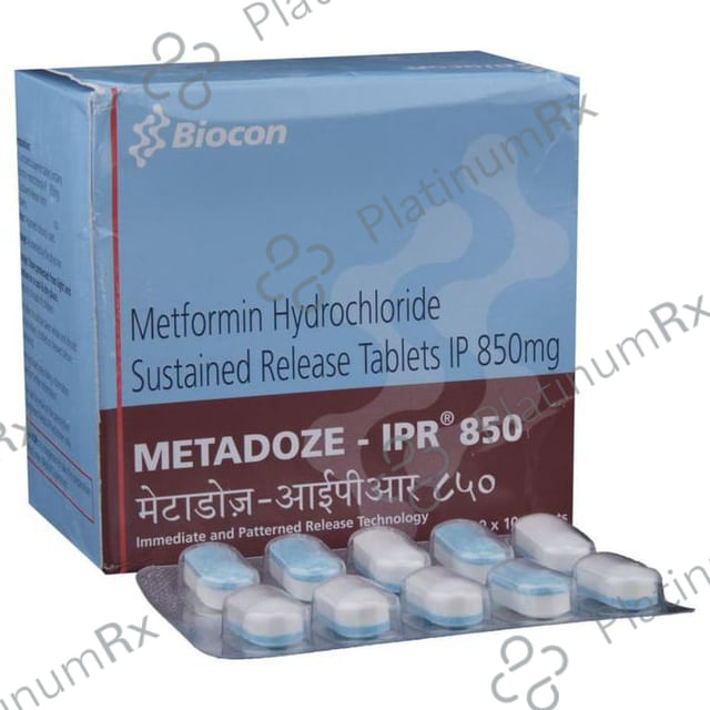 Metadoze IPR 850mg Tablet SR 10s
